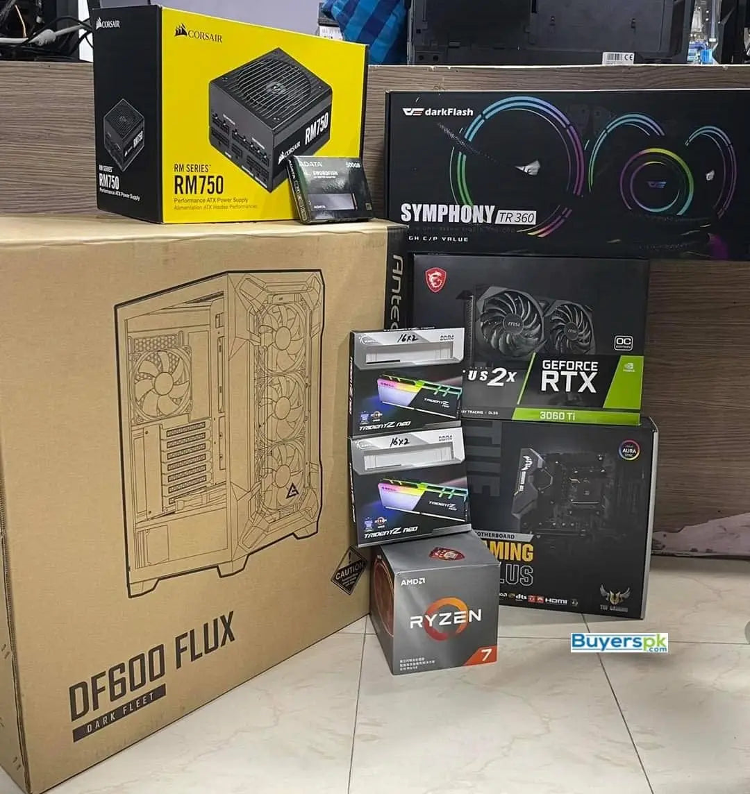 Ryzen 7 3800x Processor Rendering PC Build paired with MSI VENTUS 2x 3060Ti 8GB GPU in Pakistan Ryzen 7 3800x Processor Rendering PC Build paired with MSI VENTUS 2x 3060Ti 8GB GPU in Pakistan